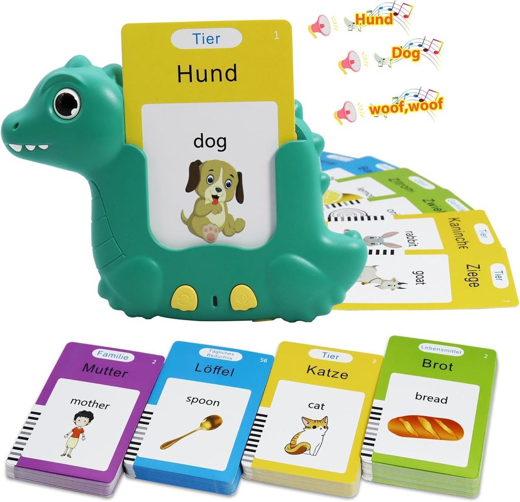 510 mots Cartes d'apprentissage parlantes Allemand Pour Image du produit 