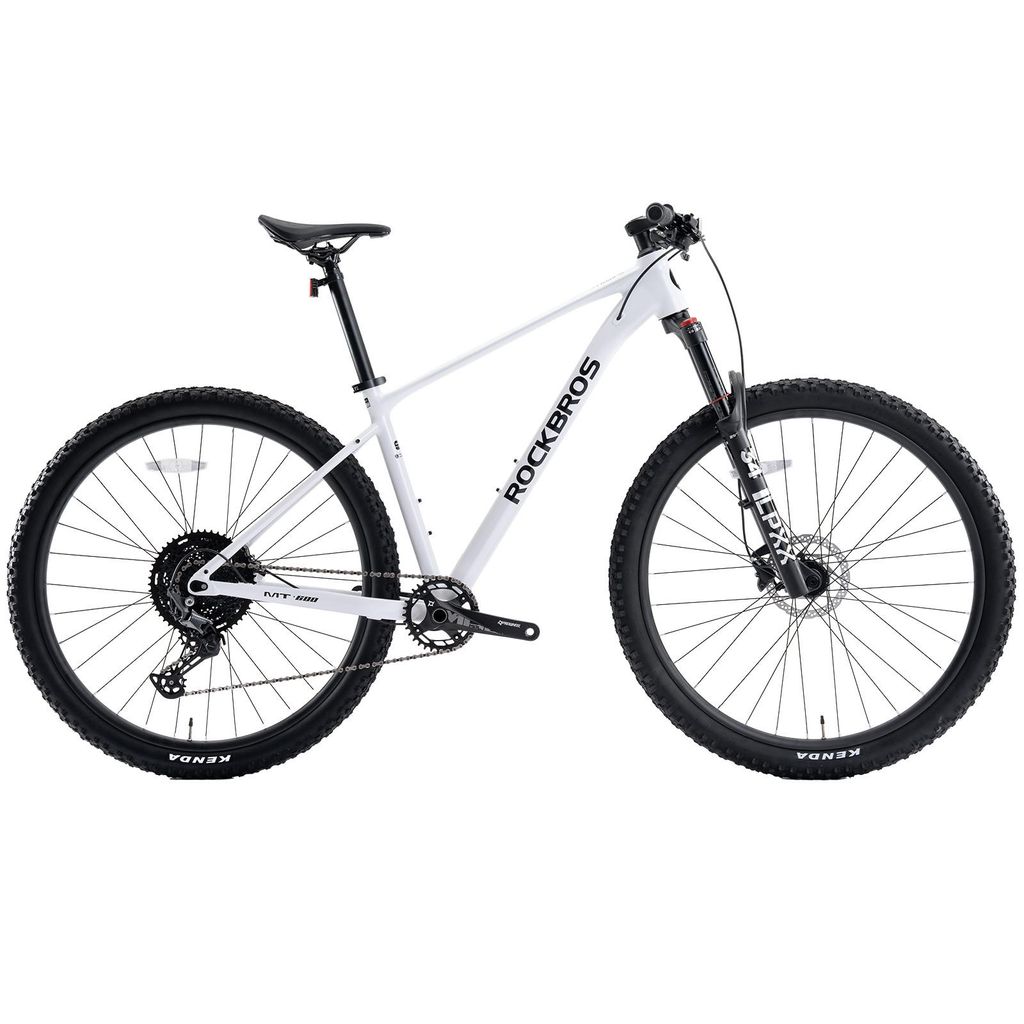 ROCKBROS MT600 29 Zoll MTB Fahrrad Shimano 12 Gang hydraulische Scheibenbremsen 16'' ALU Rahmen Weiß