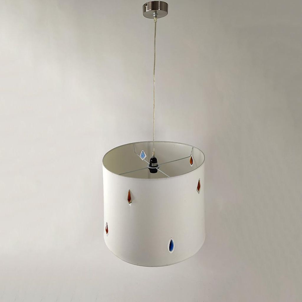 Decken-Pendelleuchte ILARIA creme-weiß 25cm