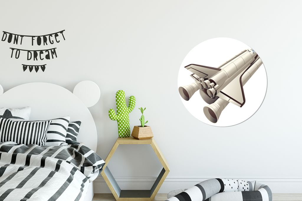 MuchoWow - Wand Kreis - Wandbild - Schlafzimmer - Aluminium Bild - Kinderzimmer - Wohnzimmer Dekoration - Wandschmuck