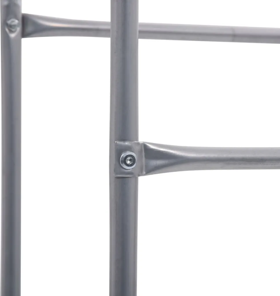 Support de rangement pour caisses de boisson en acier gris argenté - 5