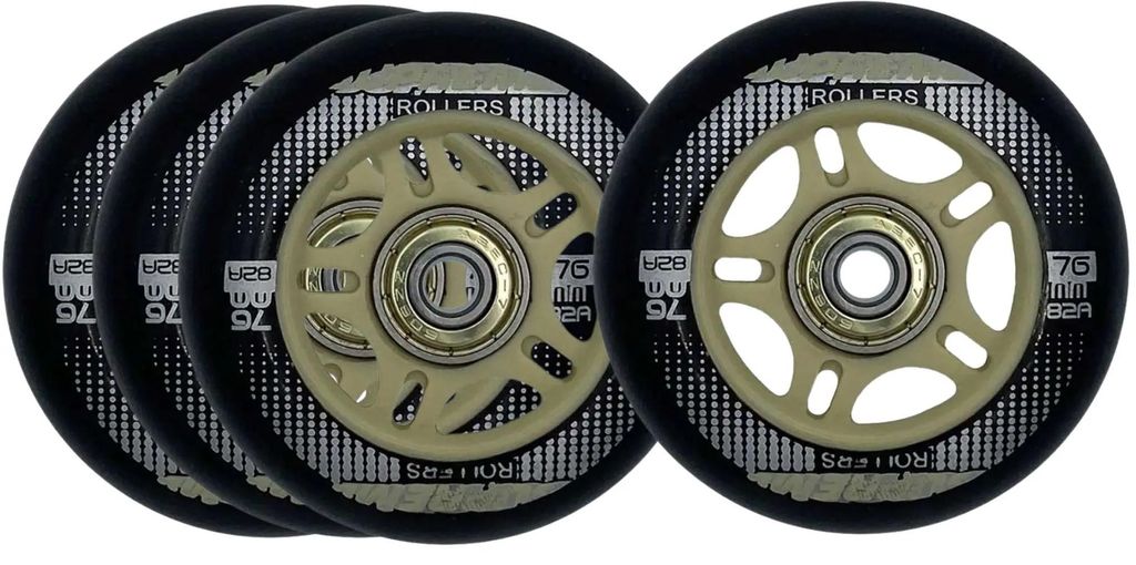 Supreme Rollers Venice Inliner Skate Rollen 76mm 82A Gold (4er Set)