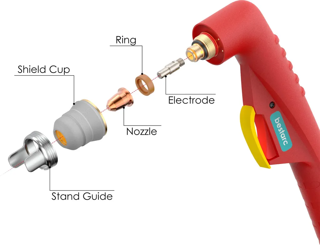 Consommables pour torche plasma IPT-60 avec buses et boîte de stockage