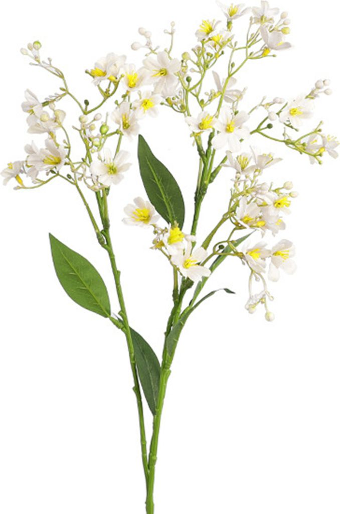 Künstlicher Blumenzweig mit Stiel, Blättern, für Zuhause, Hochzeit, Party, 3 Gabeln, 39 Köpfe, Kunstblumen, Blumenarrangement, Dekoration für ...