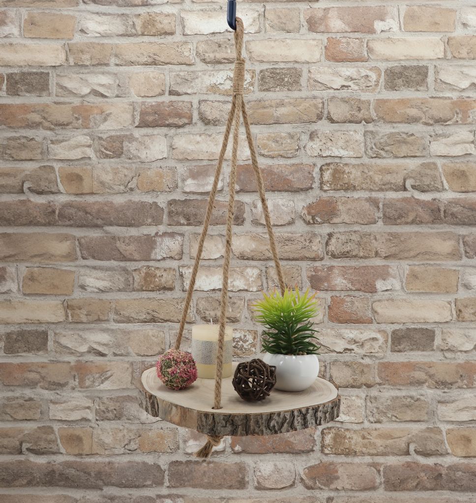Deko Baumscheibe mit Rinde - 35 cm - Holz Scheibe mit Produktbild 4