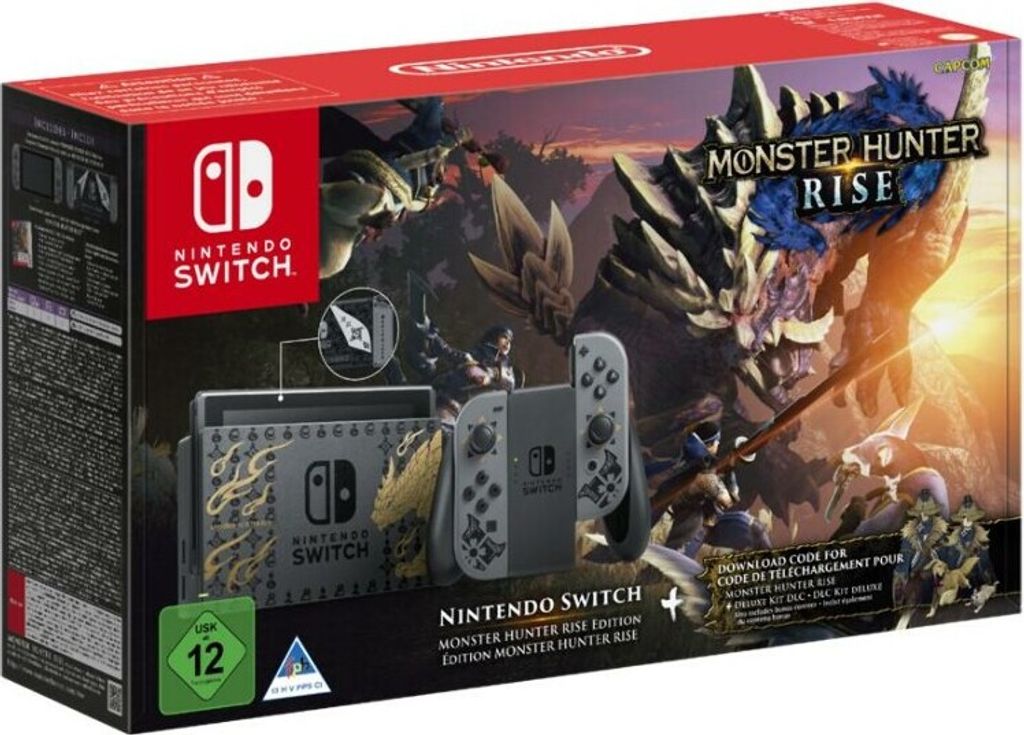 Nintendo Switch so sivým Joy-Conom - Monster Hunter Rise Obrázok produktu 7