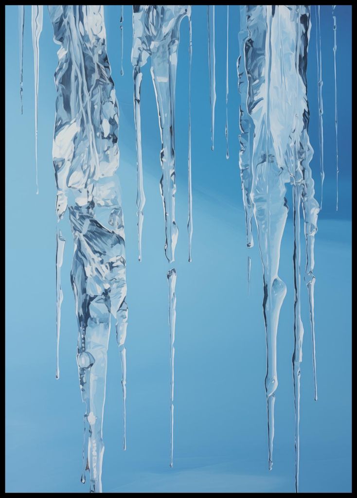 Plakat 67,5x95cm Kristallische Tropfen