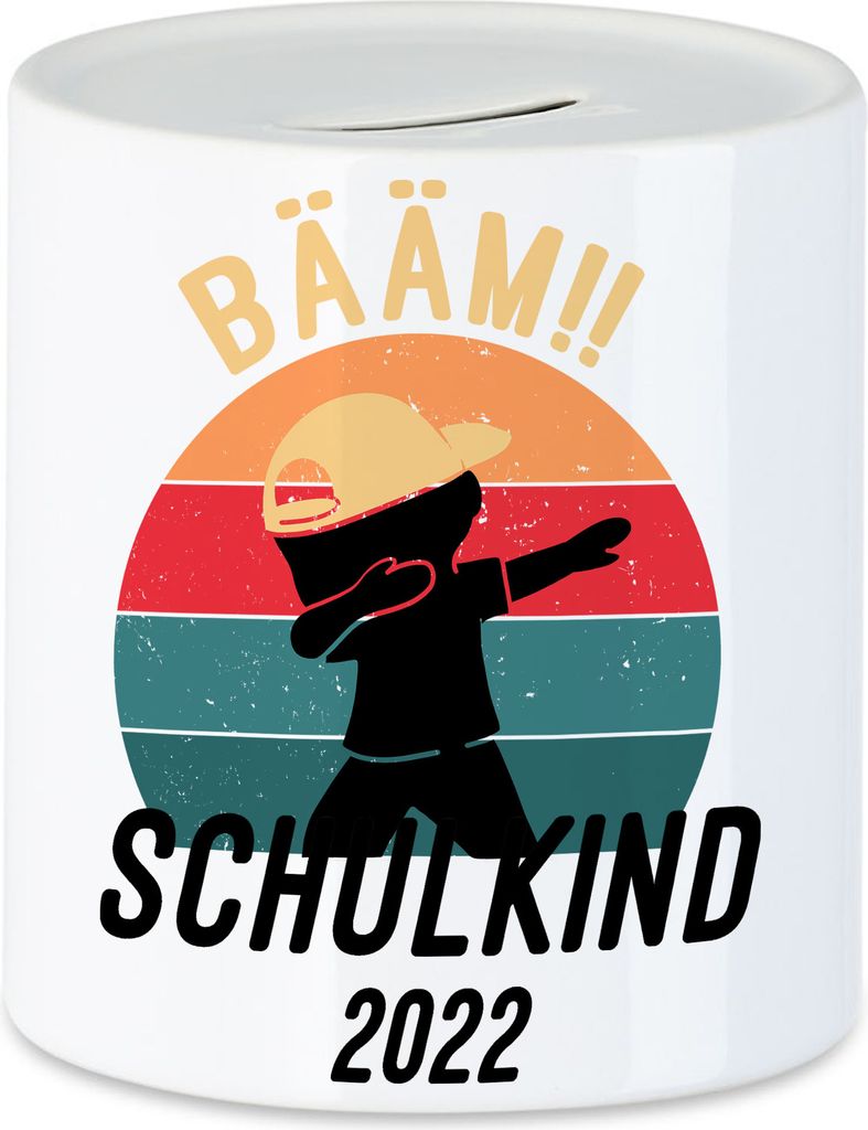 Kinder Bääm! Schulkind 2022 Spardose Einschulung Geschenk Schulanfang Schule Schuleinführung