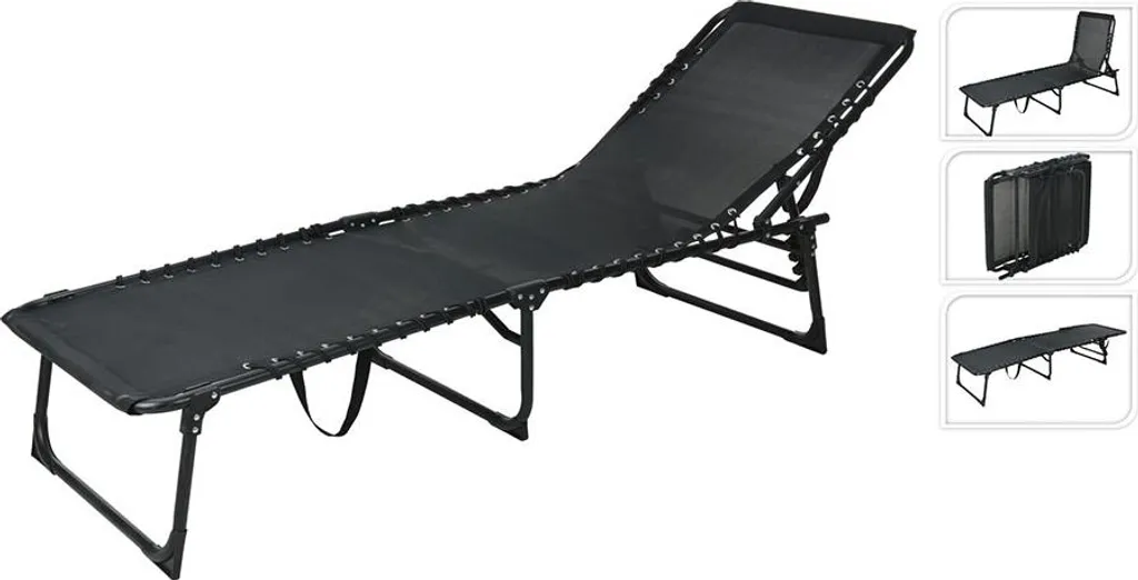 Salon Pliant Redcliffs : Set de Camping Pliable et Compact Noir et Gris