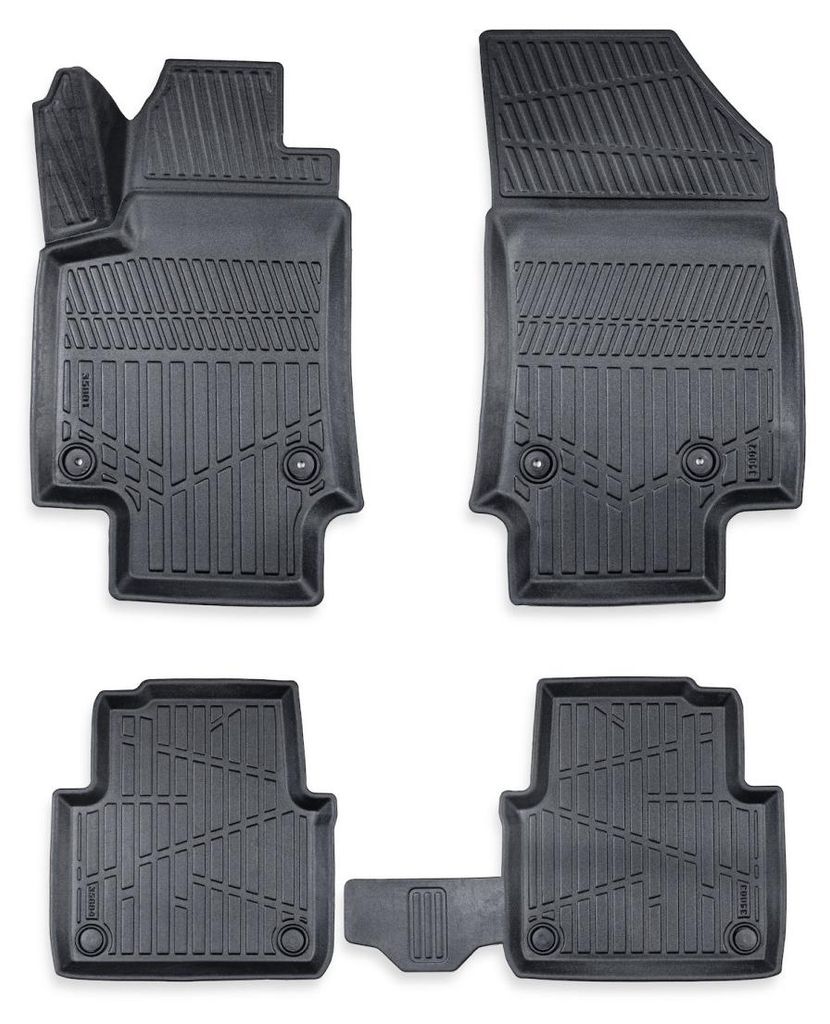 Set, 4-tlg. 3D Gummifußmatten für das Fahrzeuginnere Erpassan – OPEL CROSSLAND X 2017–2020