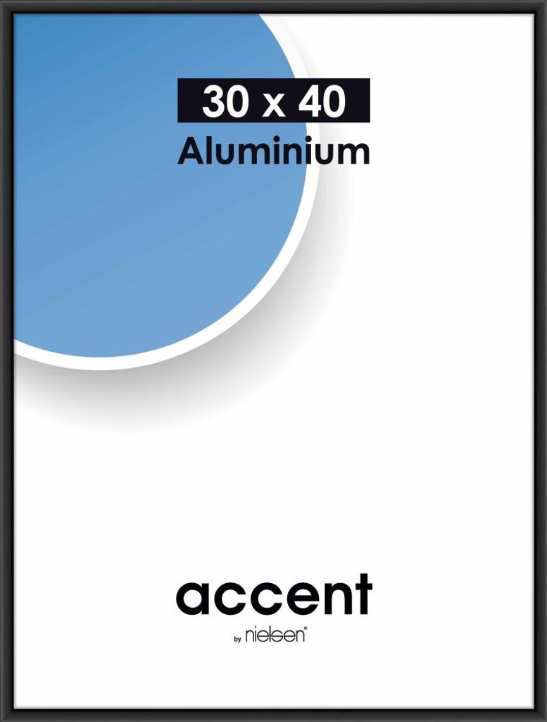 Hliníkový rám Nielsen Accent 30x40 cm čierny matný Obrázok produktu 