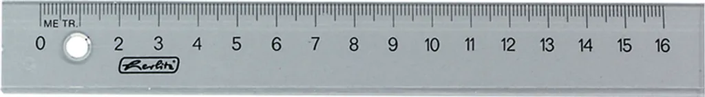 Règle de traçage 16 cm pour dessin technique et bureau format compact