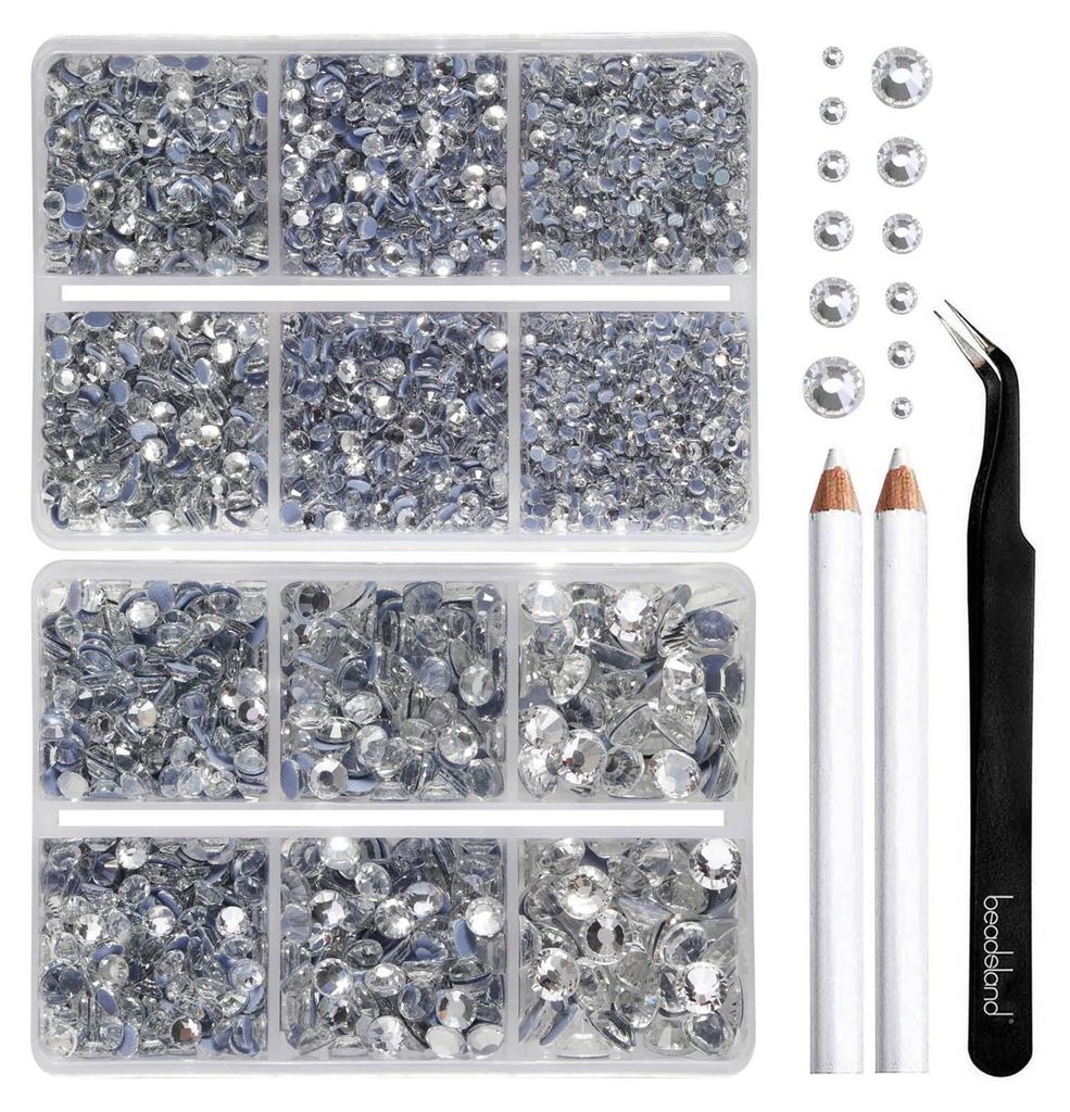 Hotfix Steentjes Set met 6080 Strass Steentjes en Productafbeelding 