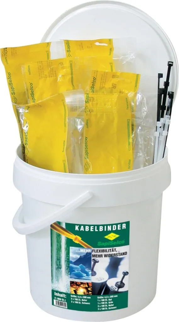 Set Fascette Sapiselco 1000 pz PA 6.6 - Ordine Perfetto in Casa
