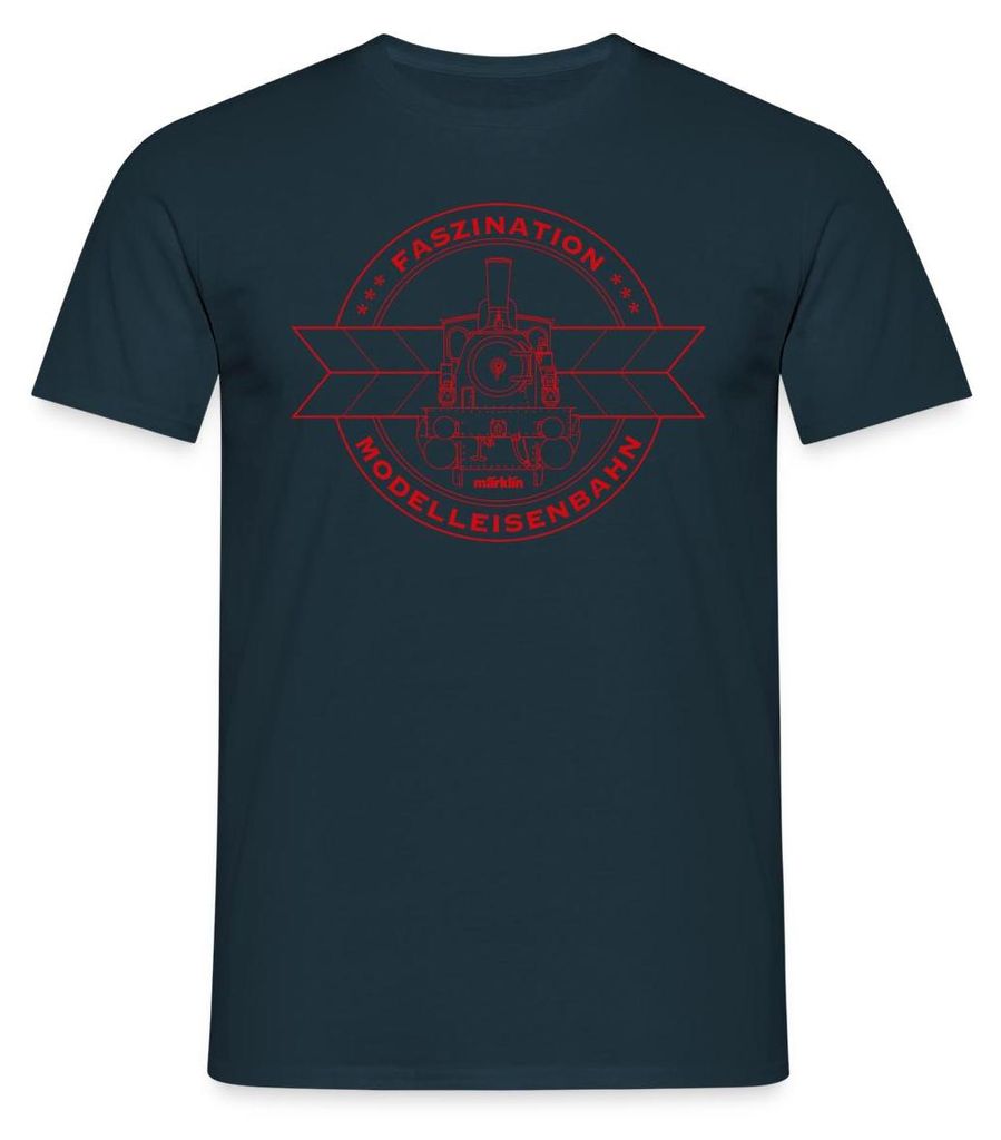 Spreadshirt Märklin Faszination Modelleisenbahn Männer T-Shirt, XL, Navy