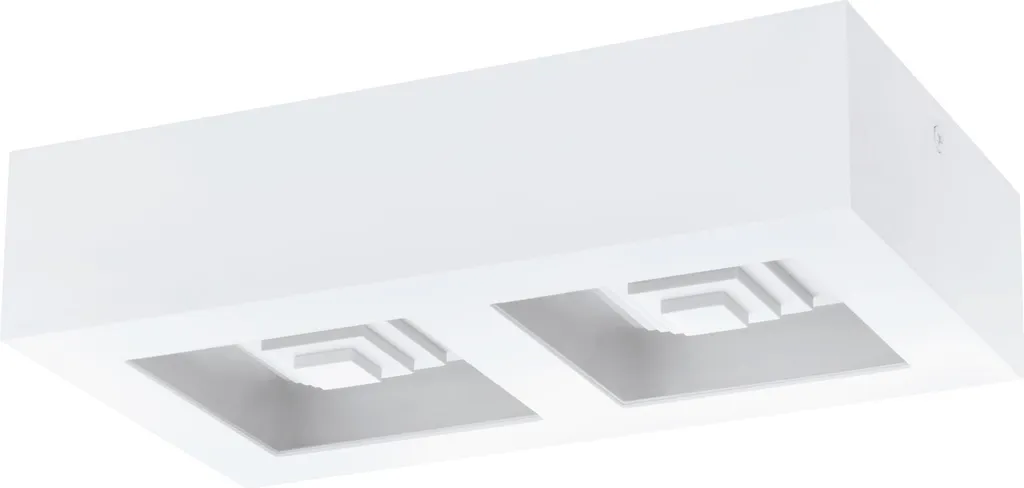 Applique LED Ferreros 25,5x14cm blanc mat avec éclairage homogène
