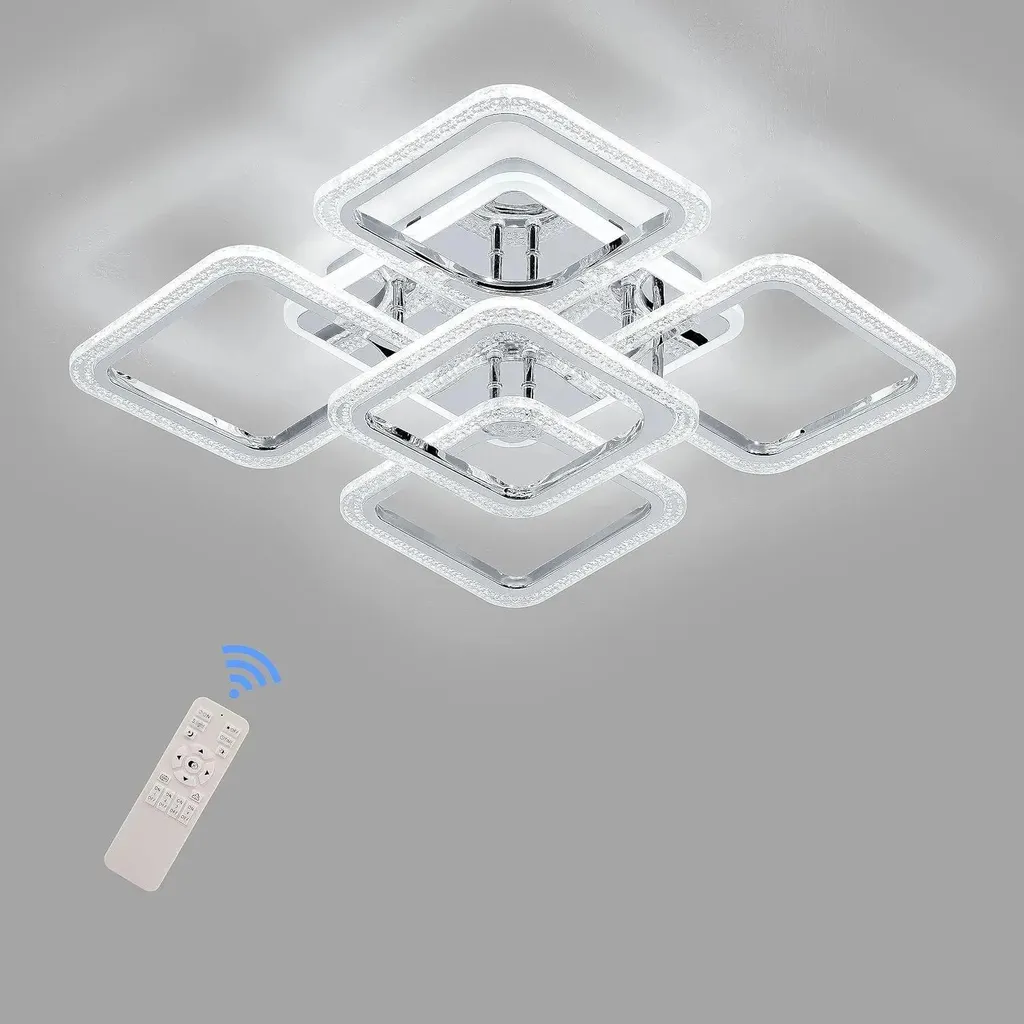 Plafonnier LED Intelligent 80W Blanc avec Réglage Température Couleur