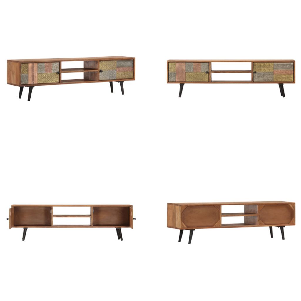 vidaXL TV Schrank 140×30×40 cm Massivholz Akazie - TV-Schrank - TV-Schränke - Fernsehmöbel - TV-Möbel