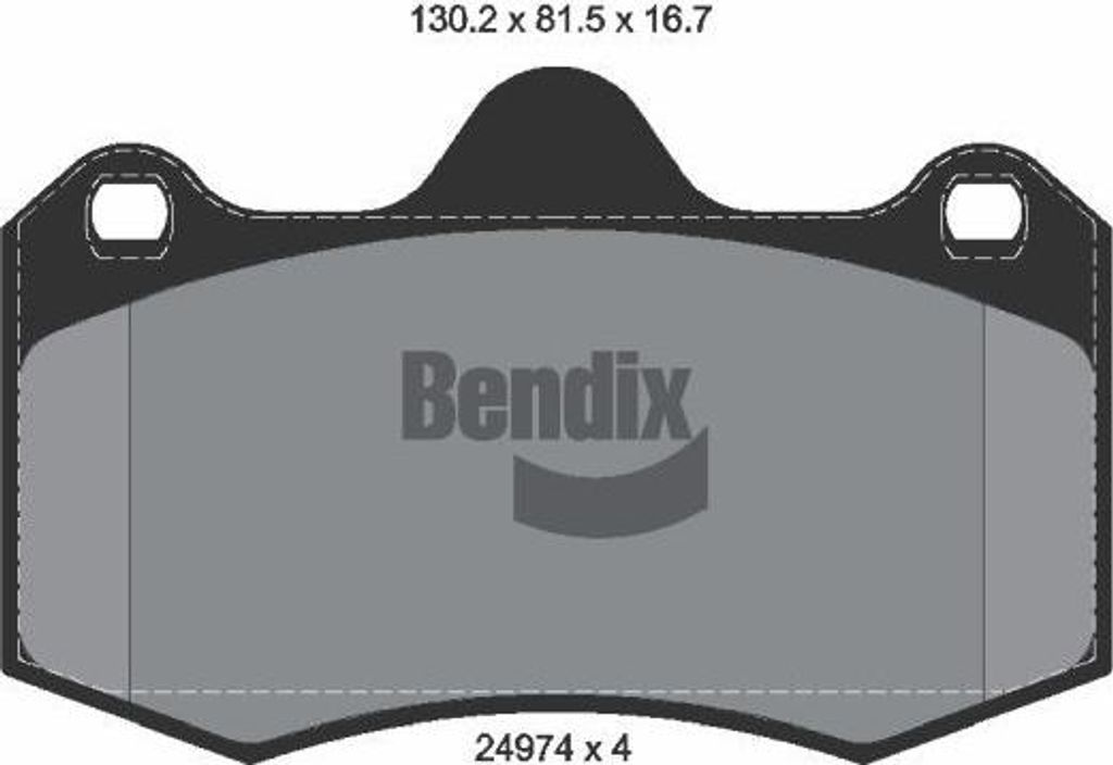 BENDIX Braking BPD2211 Bremsbelagsatz, Scheibenbremse OE 6LL698151 kompatibel mit Ibiza