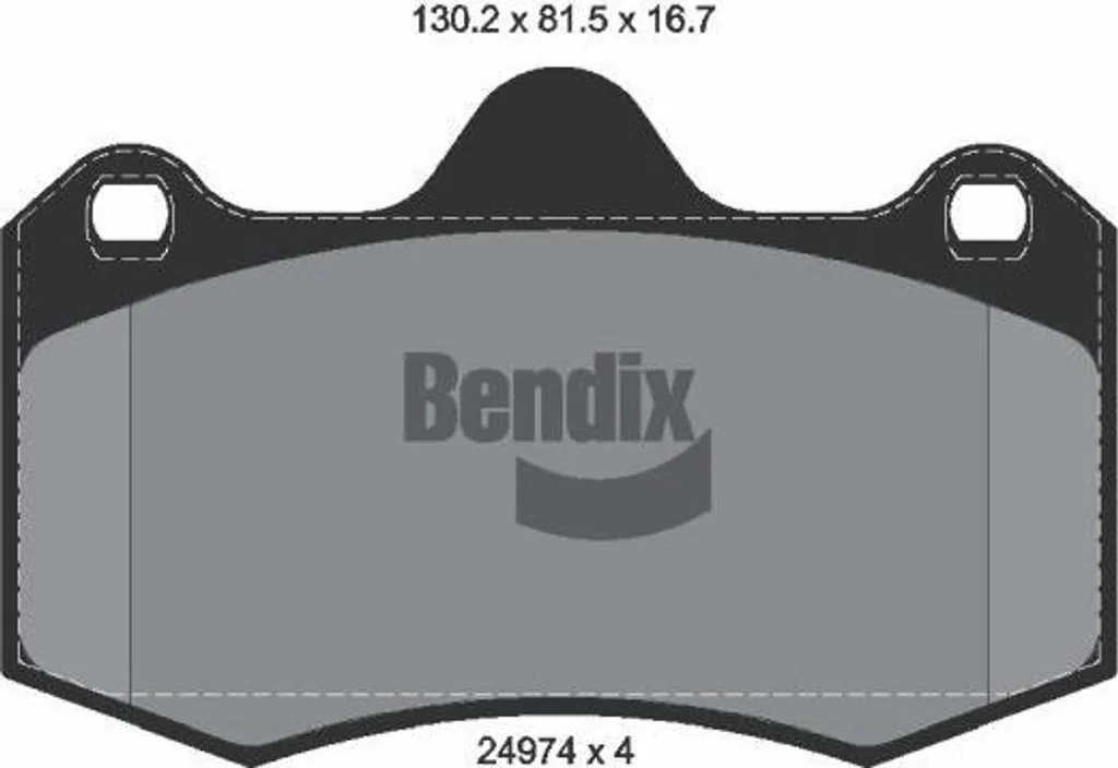 Plaquettes de Frein à Disque pour Ibiza - Kit Complet Bendix BPD2211