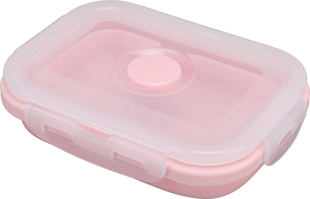 Zusammenklappbare Silikon-Lebensmittel-Aufbewahrungsbehälter hohe Temperatur beständig Mikrowelle sicher Lunch-Box umweltfreundlich Bento Box 350...