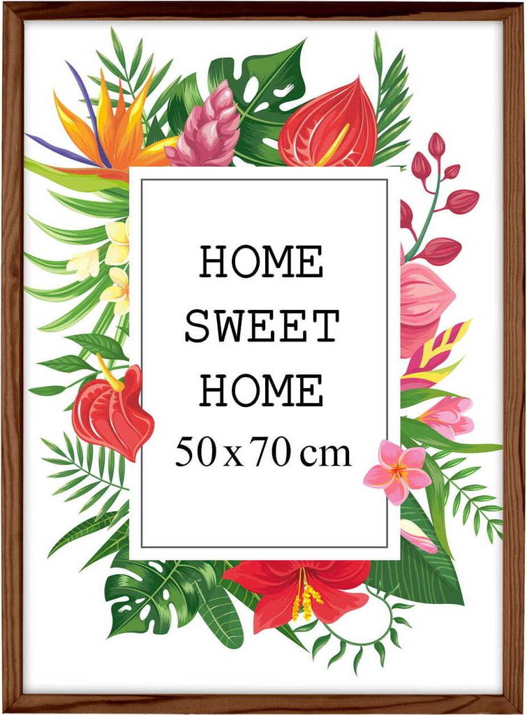 MG Design rám na obrazy 50 x 70 cm - farba hnedá, z dreva, Obrázok produktu 