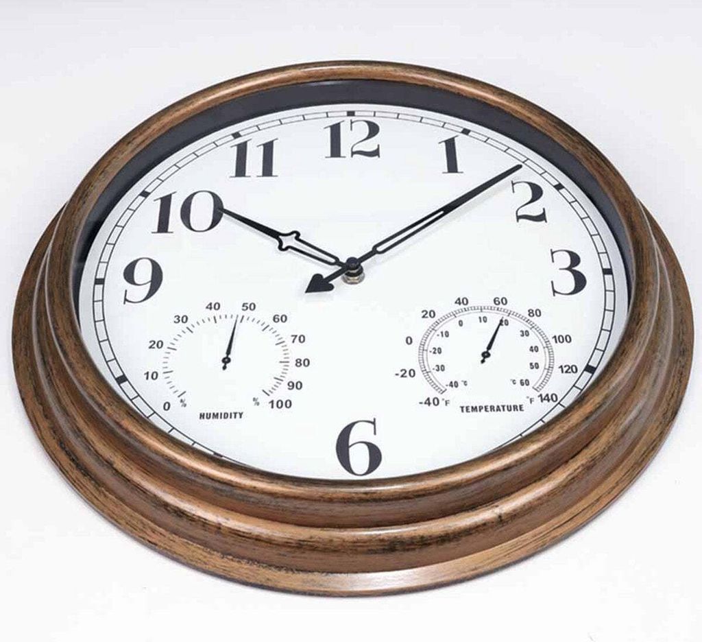 SensaHome Wanduhr – Wasserdicht – Außenuhr – Durchmesser 40