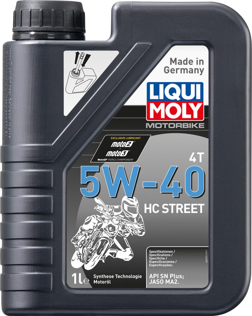 Liqui Moly Motorbike 4T 5W-40 HC Street 1 litr kanister API Zdjęcie produktu 