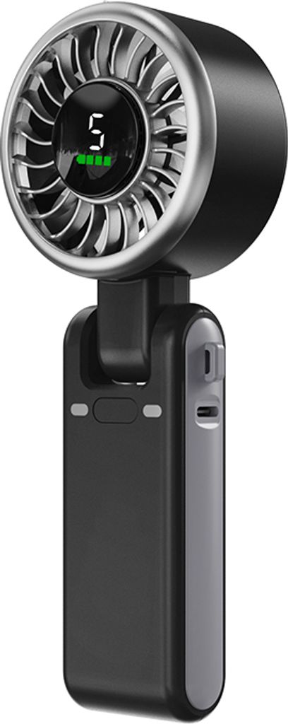 INF Faltbarer Ventilator: Tragbare Kühllösung Grau