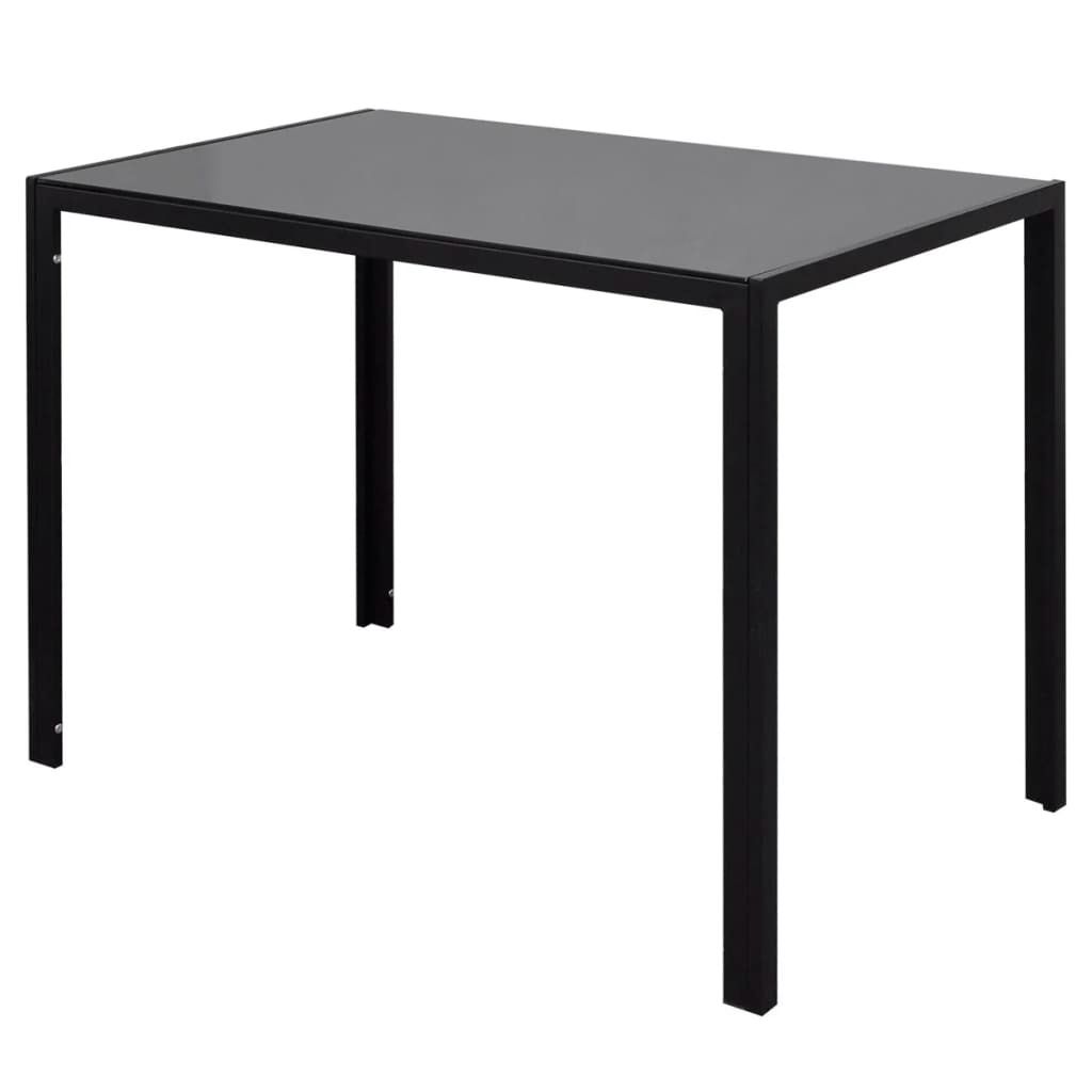 "2026 Aktion" 7-tlg. Essgruppe - Küchentischset modernes Design - CLORIS - Schwarz und Weiß - NeuMöbel2301044