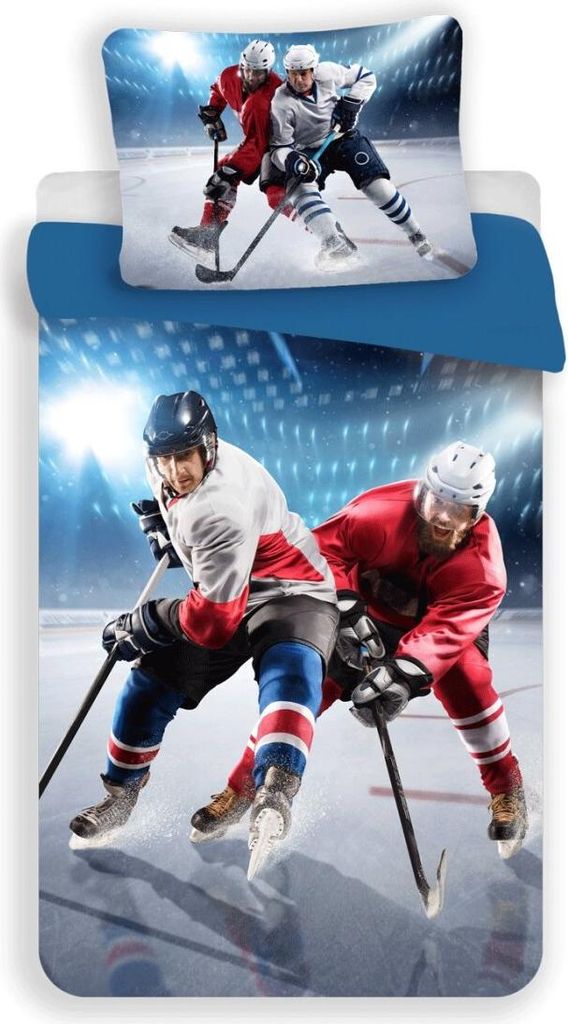 Sweet Home Dekbedovertrek IJshockey 140 x 200 cm - 70 x 90 Productafbeelding 