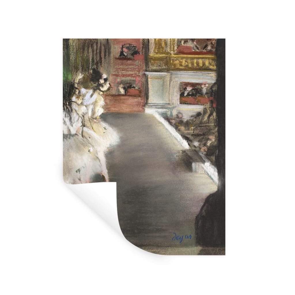 MuchoWow Wandtattoo Wandsticker Wandaufkleber Tänzerinnen in der alten Oper - Gemälde von Edgar Degas 120x160 cm Selbstklebend und Repositionie...