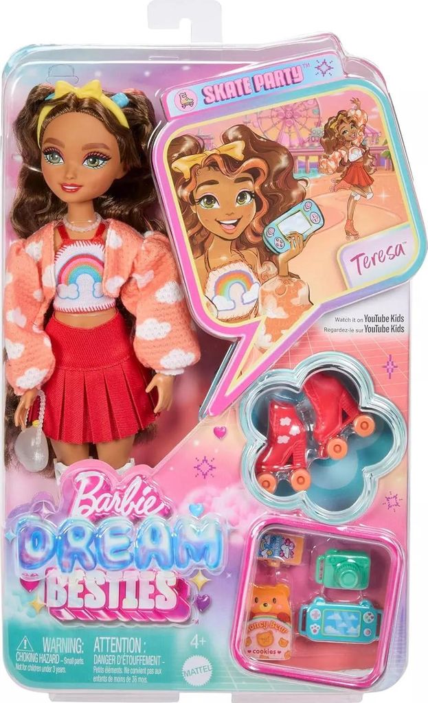Barbie Dream Besties JFX98, Lalka modowa, Damski, 4 lat(a), Zdjęcie produktu 