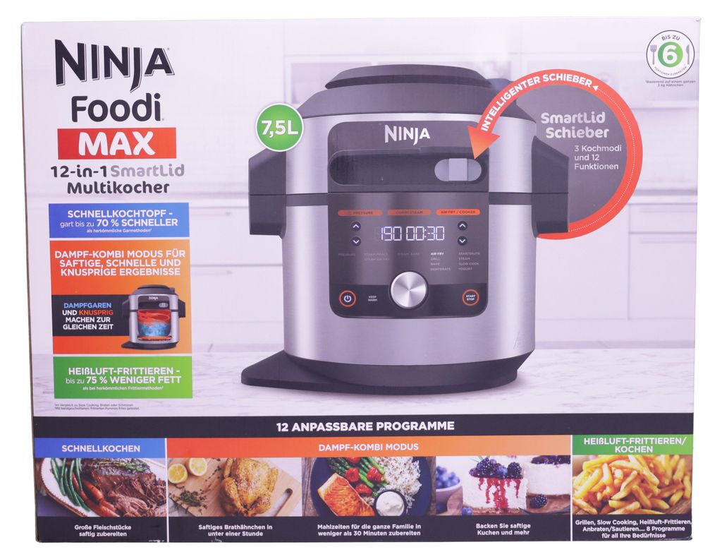 Ninja Foodi OL650EU Multikocher mit SmartLid, 7,5L Produktbild 