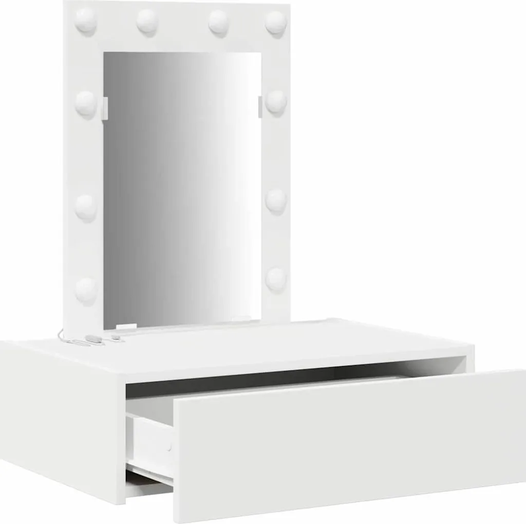 Mobile Trucco Bianco vidaXL 60cm - Design Minimal per Piccoli Spazi - 4