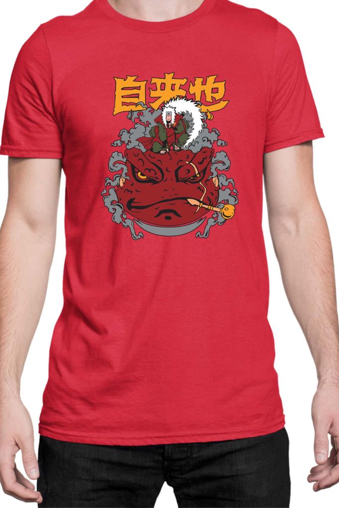 Herren T-Shirt Japan Manga Anime Comics Animation Naruto Gamabunta, Man L / Rot