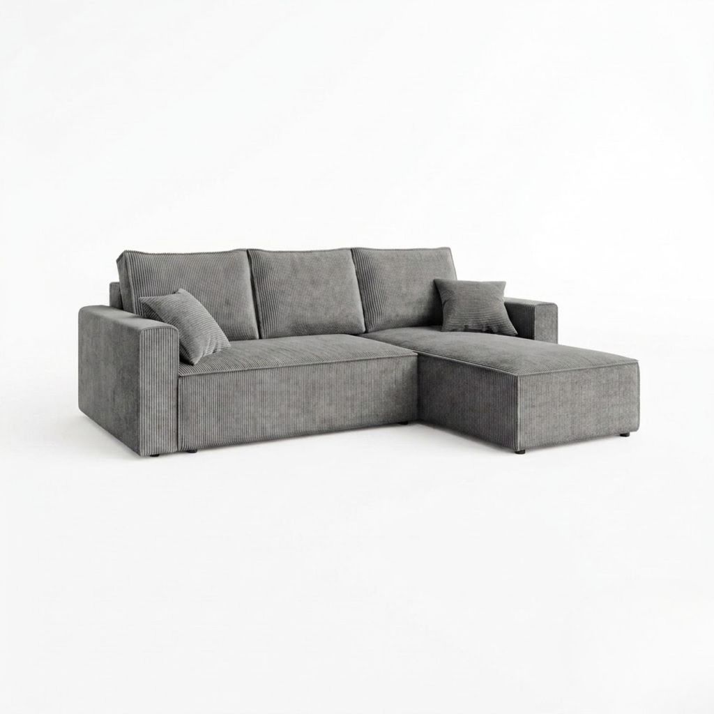 AMBER L Ecksofa mit Schlaffunktion und Bettkasten L-Form, Produktbild 