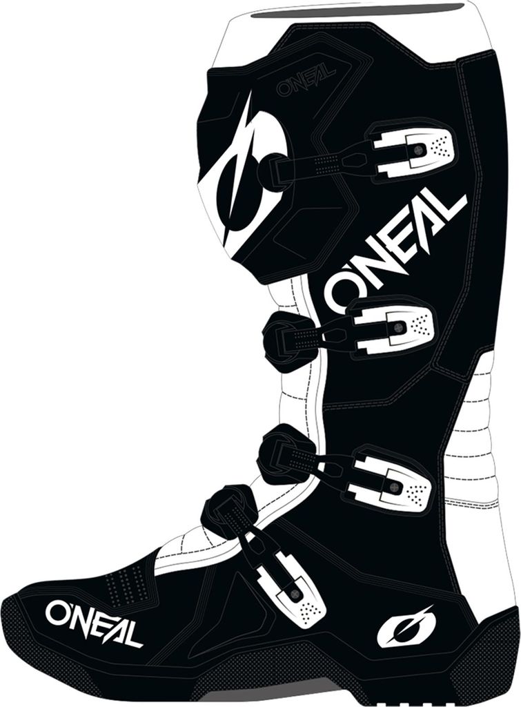 Oneal 3Srs Stiefel Mx Black/White Größe: 14/48
