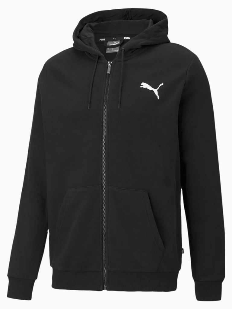 Puma - "ESS+" Hoodie mit durchgehendem Reißverschluss verklebt für Damen MR1193 (S) (Schwarz)
