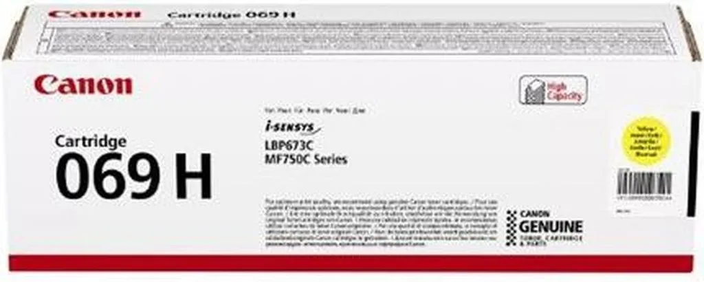Cartouche Canon 069H Jaune 5095C004 Toner Haute Capacité Laser