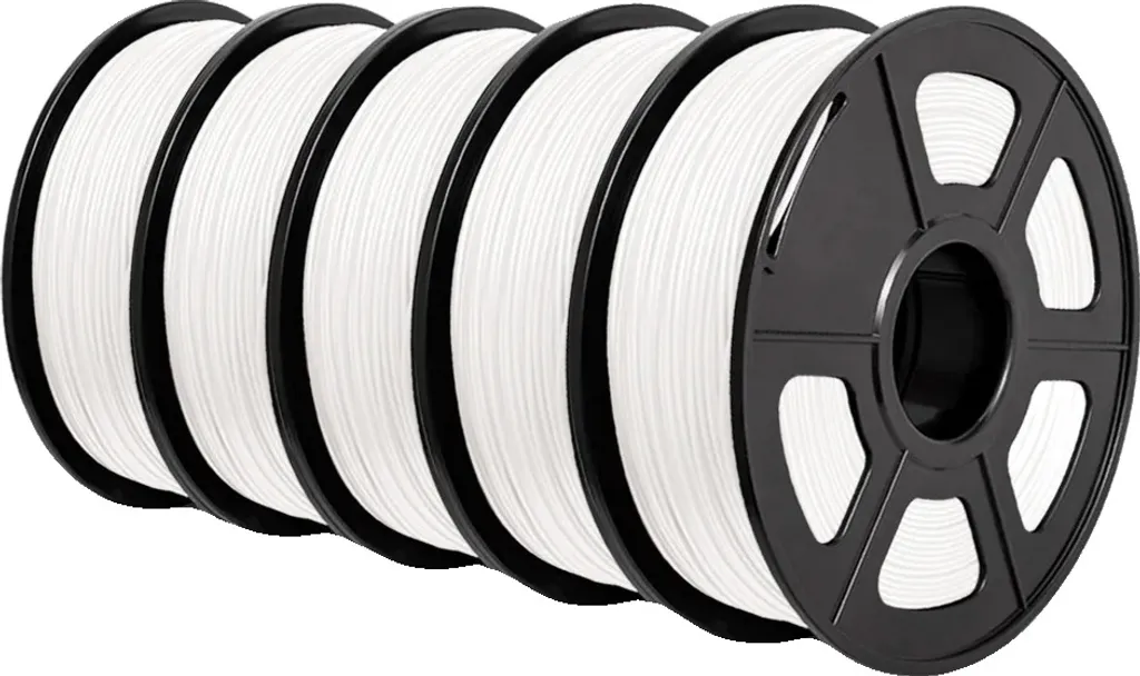 Filamento PLA+, diametro 1,75 mm, temperatura di stampa di alta precisione, PLA PLUS WHITE 5KG