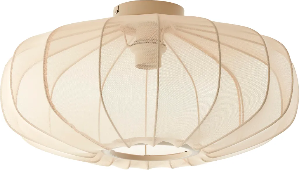 Plafonnier Plumalia textile beige : finissez-en avec l'éclairage froid
