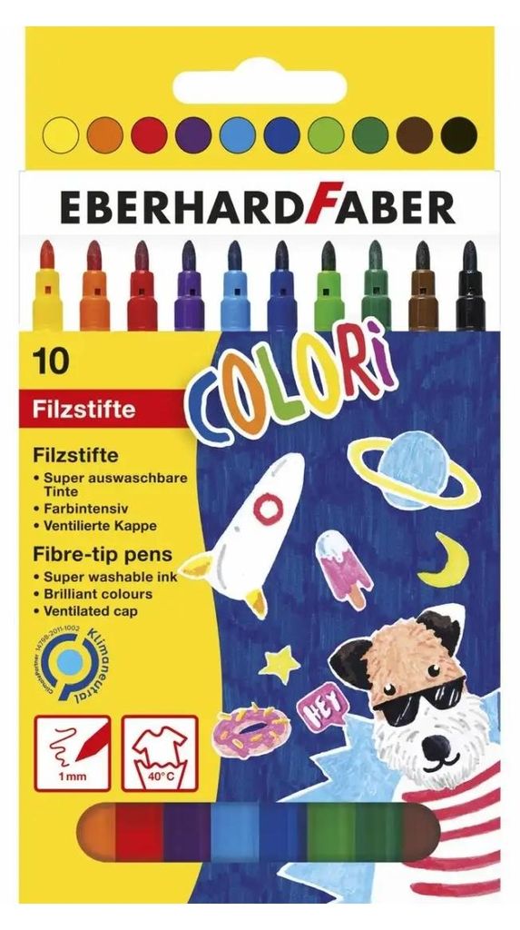 Eberhard Faber 551110 - Colori Filzstifte dünn, in 10 Produktbild 
