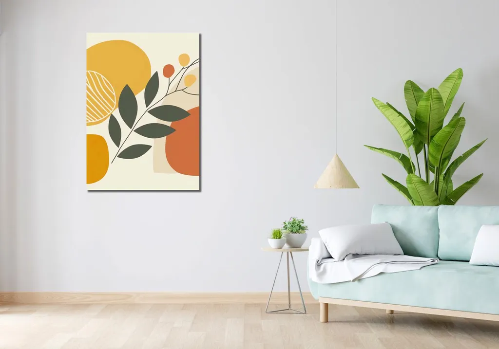 Quadro 70x100 cm Luce e ombra nella botanica - 2