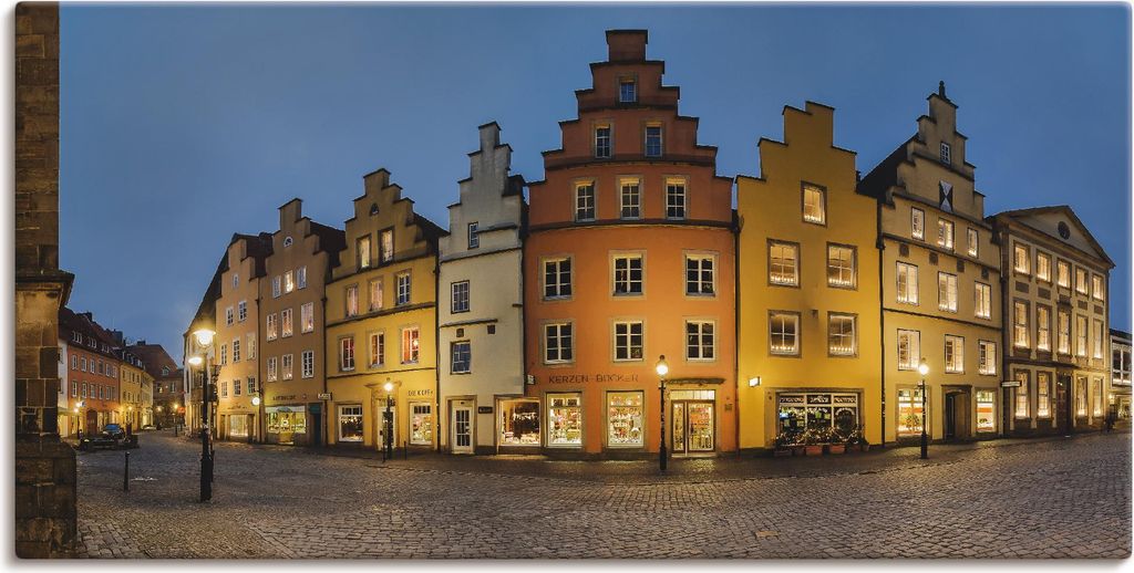ARTland Leinwandbild Altstadt Osnabrück Größe: 40x20 cm