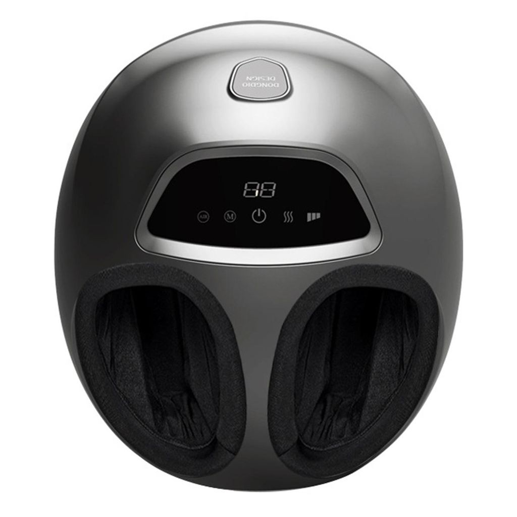 Fußmassagegerät elektrisch, Vollautomatisch, Luftdruck und Rollen, Wärmefunktion, 360° Fußmassage, LCD-Touchscreen