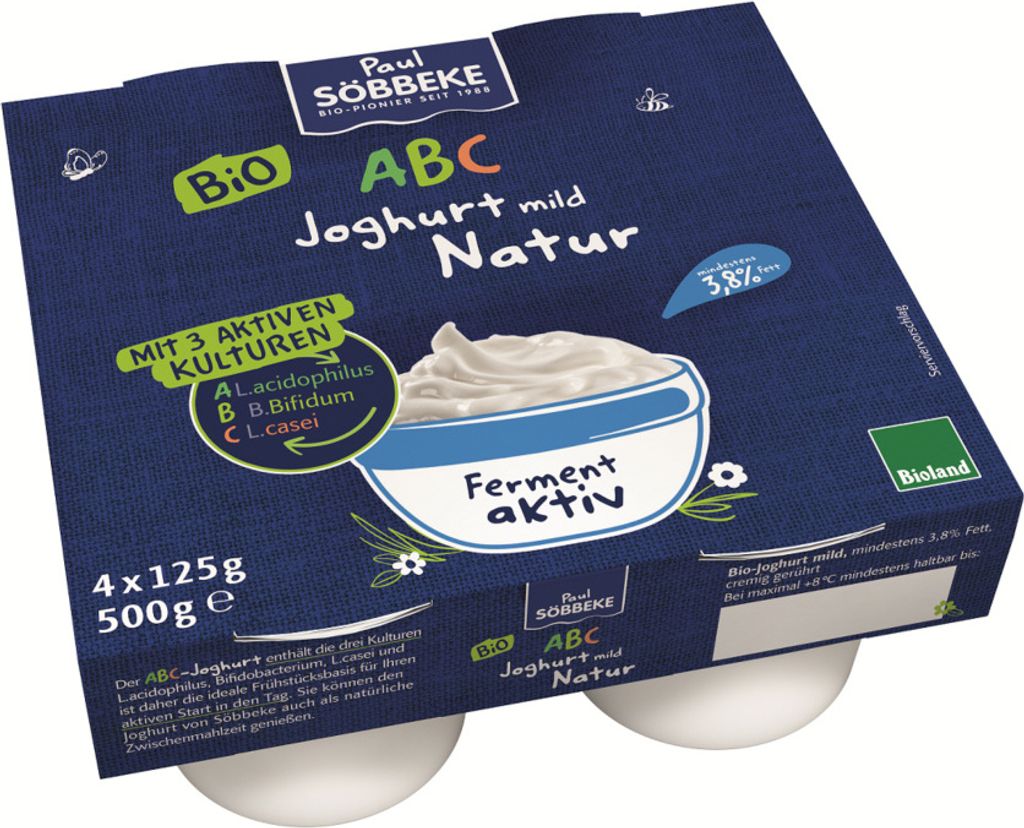 PROBIOTICKÝ JOGURT ABC (3,8 % TUKU V MLIEKU)(4 x 125 g) 500 Obrázok produktu 