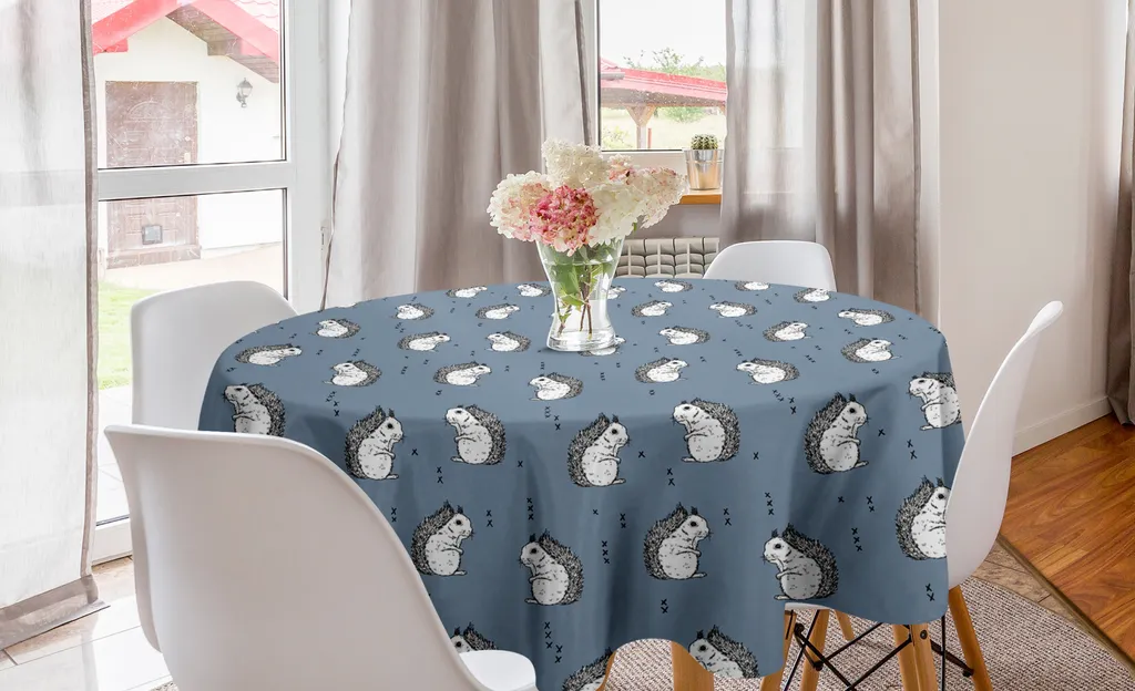 Tovaglia Artistica ABAKUHAUS Scoiattoli 150 cm Decorazione Bosco