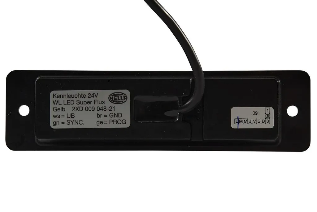 Feu de signalisation à éclats LED HELLA pour VAN HOOL et LIEBHERR 24V - 4