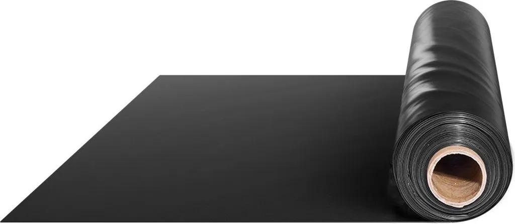 Bâche polyéthylène très résistante 6 mil bâche noire imperméable - 8